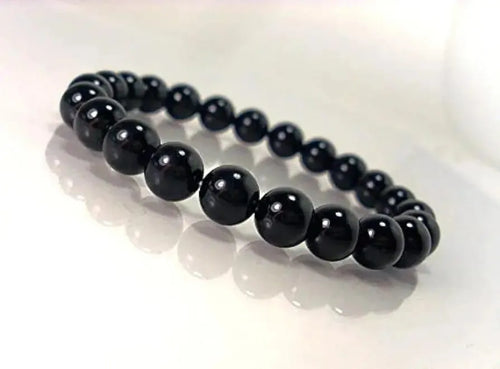 1 Pc Modern Design Beads Charm Bracelet In Black Color