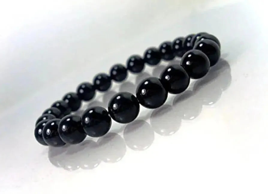 1 Pc Modern Design Beads Charm Bracelet In Black Color